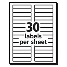 Load image into Gallery viewer, Permanent Trueblock File Folder Labels With Sure Feed Technology, 0.66 X 3.44, White, 30-sheet, 25 Sheets-pack
