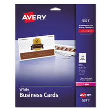 Load image into Gallery viewer, Printable Microperforated Business Cards With Sure Feed Technology, Laser, 2 X 3.5, White, Uncoated, 250-pack
