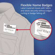 Load image into Gallery viewer, Flexible Adhesive Name Badge Labels, 3.38 X 2.33, White, 400-box
