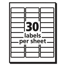 Load image into Gallery viewer, Matte Clear Easy Peel Mailing Labels W- Sure Feed Technology, Laser Printers, 1 X 2.63, Clear, 30-sheet, 25 Sheets-box
