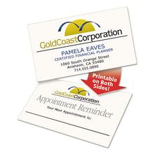 Load image into Gallery viewer, Clean Edge Business Cards, Laser, 2 X 3 1-2, Ivory, 200-pack
