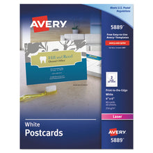 Load image into Gallery viewer, Postcards, Color Laser Printing, 4 X 6, Uncoated White, 2 Cards-sheet, 80-box
