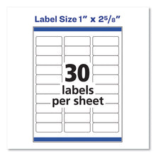 Load image into Gallery viewer, Easy Peel White Address Labels W- Sure Feed Technology, Laser Printers, 1 X 2.63, White, 30-sheet, 250 Sheets-pack
