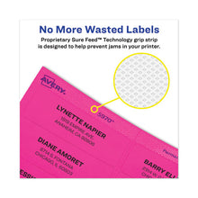 Load image into Gallery viewer, High-visibility Permanent Laser Id Labels, 2 X 4, Neon Magenta, 1000-box
