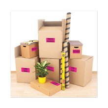 Load image into Gallery viewer, High-visibility Permanent Laser Id Labels, 2 X 4, Neon Magenta, 1000-box

