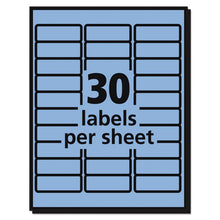Load image into Gallery viewer, High-visibility Permanent Laser Id Labels, 1 X 2 5-8, Pastel Blue, 750-pack
