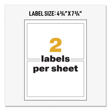 Load image into Gallery viewer, Ultraduty Ghs Chemical Waterproof And Uv Resistant Labels, 4.75 X 7.75, White, 2-sheet, 50 Sheets-box

