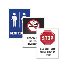 Load image into Gallery viewer, Surface Safe Removable Label Safety Signs, Inkjet-laser Printers, 8 X 8, White, 15-pack
