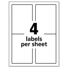 Load image into Gallery viewer, Durable Permanent Id Labels With Trueblock Technology, Laser Printers, 3.5 X 5, White, 4-sheet, 50 Sheets-pack

