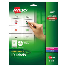 Load image into Gallery viewer, Removable Multi-use Labels, Inkjet-laser Printers, 1&quot; Dia., White, 63-sheet, 15 Sheets-pack
