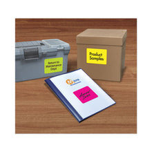 Load image into Gallery viewer, High-vis Removable Laser-inkjet Id Labels W- Sure Feed, 3 1-3 X 4, Neon, 72-pk

