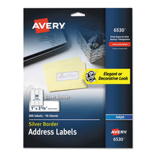Load image into Gallery viewer, White Easy Peel Address Labels W- Border, Inkjet Printers, 1 X 2.63, White, 30-sheet, 10 Sheets-pack
