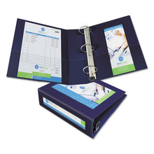 Load image into Gallery viewer, Framed View Heavy-duty Binders, 3 Rings, 3&quot; Capacity, 11 X 8.5, Navy Blue
