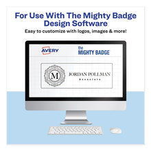 Load image into Gallery viewer, The Mighty Badge Name Badge Inserts, 1 X 3, Clear, Inkjet, 20-sheet, 5 Sheets-pack
