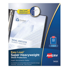 Load image into Gallery viewer, Top-load Poly Sheet Protectors, Super Heavy Gauge, Letter, Nonglare, 50-box
