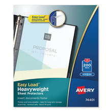 Load image into Gallery viewer, Top-load Poly Sheet Protectors, Heavyweight, Letter, Nonglare, 200-box
