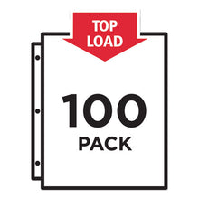 Load image into Gallery viewer, Top-load Recycled Polypropylene Sheet Protector, Semi-clear, 100-box
