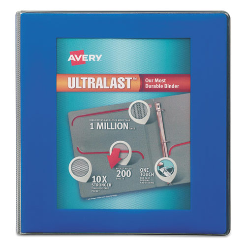 Ultralast Heavy-duty View Binder With One Touch Slant Rings, 3 Rings, 1