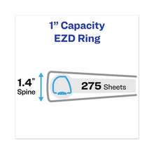 Load image into Gallery viewer, Heavy-duty View Binder With Durahinge And One Touch Ezd Rings, 3 Rings, 1&quot; Capacity, 11 X 8.5, Pacific Blue
