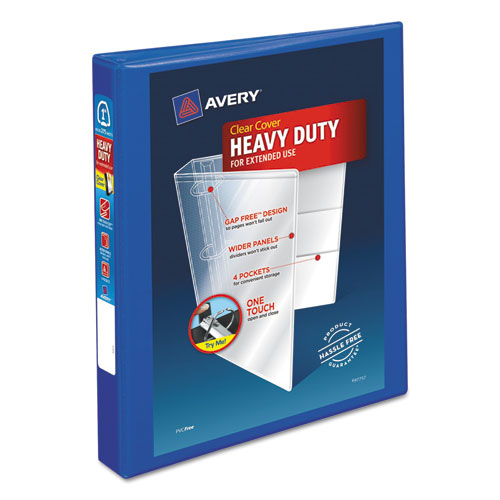 Heavy-duty View Binder With Durahinge And One Touch Ezd Rings, 3 Rings, 1