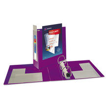 Load image into Gallery viewer, Heavy-duty View Binder With Durahinge And Locking One Touch Ezd Rings, 3 Rings, 3&quot; Capacity, 11 X 8.5, Purple
