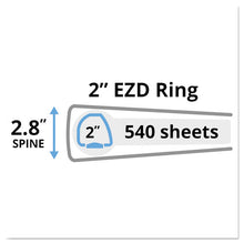 Load image into Gallery viewer, Heavy-duty Non-view Binder With Durahinge And One Touch Ezd Rings, 3 Rings, 2&quot; Capacity, 11 X 8.5, Blue
