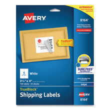 Load image into Gallery viewer, Shipping Labels W- Trueblock Technology, Inkjet Printers, 3.33 X 4, White, 6-sheet, 25 Sheets-pack

