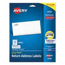 Load image into Gallery viewer, Easy Peel White Address Labels W- Sure Feed Technology, Inkjet Printers, 0.66 X 1.75, White, 60-sheet, 25 Sheets-pack
