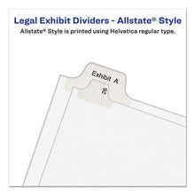 Load image into Gallery viewer, Preprinted Legal Exhibit Side Tab Index Dividers, Allstate Style, 25-tab, 226 To 250, 11 X 8.5, White, 1 Set

