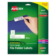 Load image into Gallery viewer, Removable File Folder Labels With Sure Feed Technology, 0.94 X 3.44, White, 18-sheet, 25 Sheets-pack
