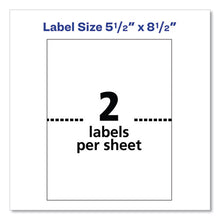 Load image into Gallery viewer, Shipping Labels W- Trueblock Technology, Inkjet-laser Printers, 5.5 X 8.5, White, 2-sheet, 500 Sheets-box
