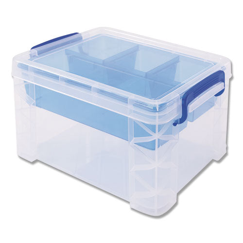 Super Stacker Divided Storage Box, 5 Sections, 7.5