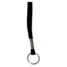Load image into Gallery viewer, Deluxe Lanyards, Ring Style, 36&quot; Long, Black, 24-box
