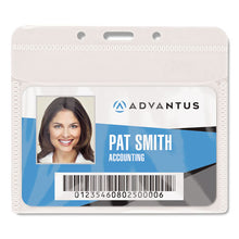 Load image into Gallery viewer, Pvc-free Badge Holders, Horizontal, 4.5 X 4, Clear, 50-pack
