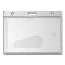 Load image into Gallery viewer, Frosted Rigid Badge Holder, 3.68 X 2.75, Clear, Horizontal, 25-box
