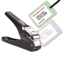 Load image into Gallery viewer, Handheld Badge Punch, 9-16 X 1-8 Horizontal Slot, 1-8&quot;-5-8&quot; Reach, Black-chrome
