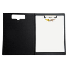 Load image into Gallery viewer, Portfolio Clipboard With Low-profile Clip, 1-2&quot; Capacity, 8 1-2 X 11, Black
