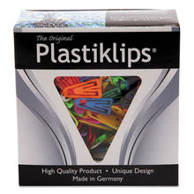 Load image into Gallery viewer, Plastiklips Paper Clips, Small (no. 1), Assorted Colors, 1,000-box
