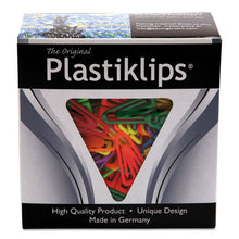 Load image into Gallery viewer, Plastiklips Paper Clips, Medium (no. 4), Assorted Colors, 500-box

