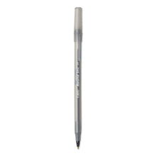 Load image into Gallery viewer, Round Stic Xtra Life Ballpoint Pen Xtra-value Pack, Stick, Medium 1 Mm, Black Ink, Black Barrel, 240-carton
