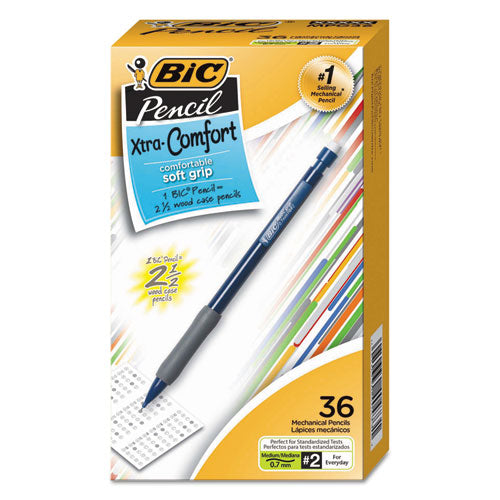 Xtra-comfort Mechanical Pencil Value Pack, 0.7 Mm, Hb (#2.5), Black Lead, Assorted Barrel Colors, 36-pack