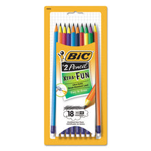 Load image into Gallery viewer, #2 Pencil Xtra Fun, Hb (#2), Black Lead, Assorted Barrel Colors, 18-pack
