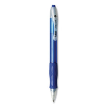Load image into Gallery viewer, Velocity Ballpoint Pen, Retractable, Medium 1 Mm, Blue Ink, Translucent Blue Barrel, Dozen

