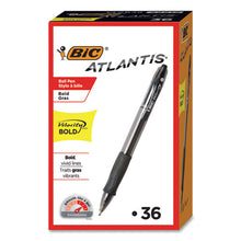 Load image into Gallery viewer, Velocity Ballpoint Pen Value Pack, Retractable, Atlantis Bold 1.6 Mm, Black Ink, Black Barrel, 36-pack
