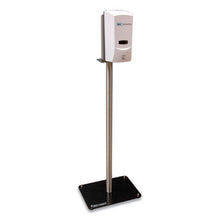 Load image into Gallery viewer, Hand Sanitizer Stand With Hands Free Dispenser, 1,000 Ml, 12 X 16 X 51, Silver-white-black
