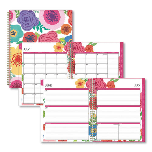 Mahalo Academic Year Cyo Weekly-monthly Planner, 11 X 8.5, Tropical Floral, 2021-2022
