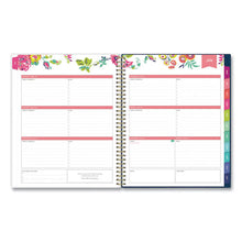 Load image into Gallery viewer, Day Designer Academic Year Cyo Weekly-monthly Planner, 11 X 8.5, Navy-floral, 2021-2022
