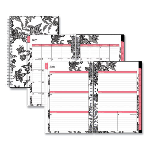 Academic Year Cyo Weekly-monthly Planner, 8 X 5, Black-white, 2021-2022