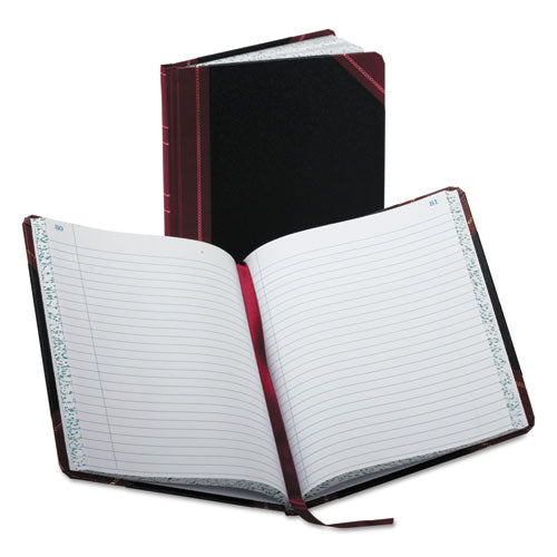 Record-account Book, Record Rule, Black-red, 150 Pages, 9 5-8 X 7 5-8