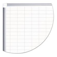 Load image into Gallery viewer, Gridded Magnetic Porcelain Planning Board, 1 X 2 Grid, 72 X 48, Aluminum Frame
